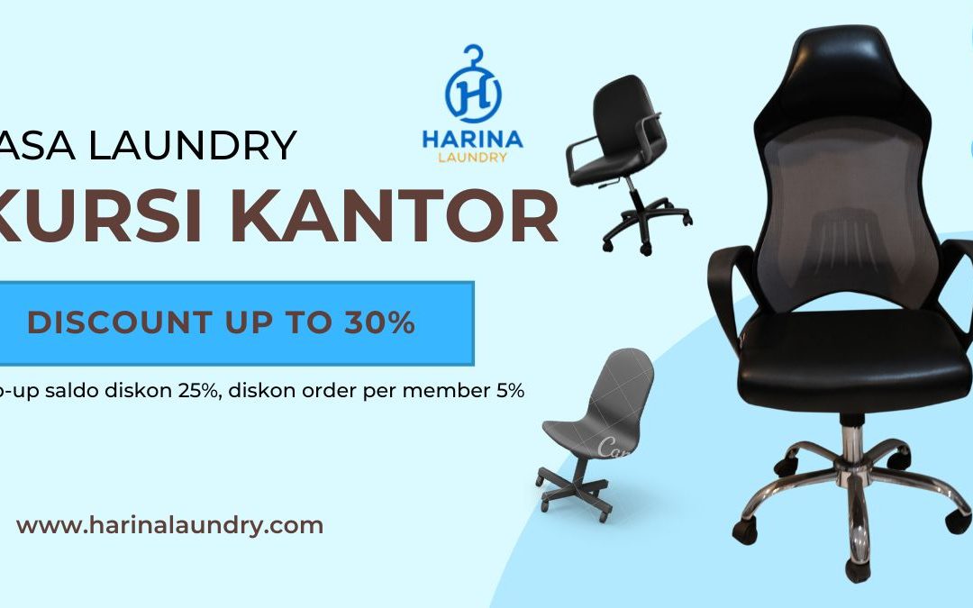Jasa Laundry Kursi Kantor Bahan Kain dan Kulit di Bandung
