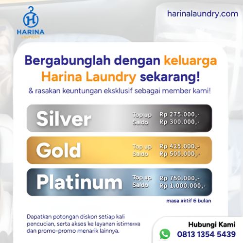 keuntungan member harina laundry