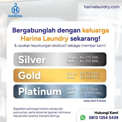 keuntungan member harina laundry